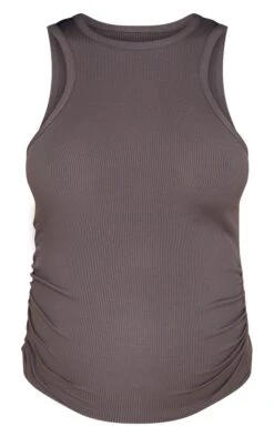 Maternité Débardeur De Grossesse Côtelé Gris Anthracite à Dos Nageur -Pas Cher Tendance Charme Magasin 013edbdfcd3d3bd622ea1e55236f4547a0ee4fdd cnb3486 5