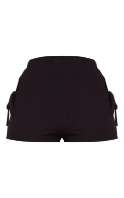 Mini Short Moulant Découpé Noir à Côtés Noués -Pas Cher Tendance Charme Magasin 027ab6430f5ac10d0e7aef5c540f756221baa651 cmz4240 6