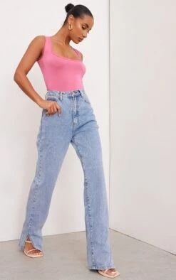 Body Moulant Rose Fluo à Col Rond -Pas Cher Tendance Charme Magasin 0453ebda2b6262467fee0db9635c6c9c42e70922 cmw5265 3