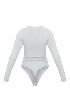 Essentiel Body Col V Gris Chiné à Manches Longues -Pas Cher Tendance Charme Magasin 0988b9c6831dd43c9d364a3c38d6ffecdd11736a cmp2031 6