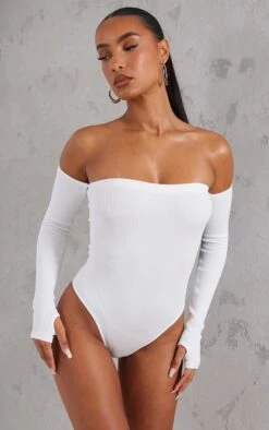 Body Col Bardot Côtelé Blanc à Détail Contours Et Trous Pour Les Pouces 10 Body Col Bardot Côtelé Blanc à Détail Contours Et Trous Pour Les Pouces -Pas Cher Tendance Charme Magasin 0e93f5861a12a87707fe32bc2ce1a7806f8a3e8a cne2051 5