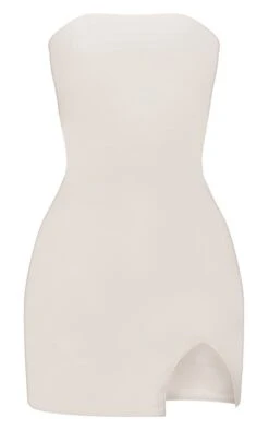 Robe Courte En Jean Enduit Crème à Ourlet Fendu -Pas Cher Tendance Charme Magasin 0eae916a11c04425aacd0cc34e278acbe8a42cbd cnd4415 5