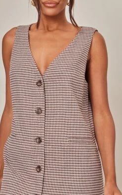 Robe Blazer Style Gilet Oversize Chocolat En Maille Sergée à Carreaux -Pas Cher Tendance Charme Magasin 15897be54d9686f4f2cc1f6cfcbab60ad7ae036c cnb7162 4