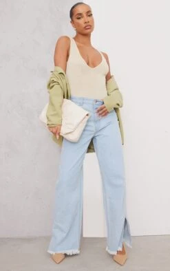 Body Moulant Basique Gris Pierre à Col En V -Pas Cher Tendance Charme Magasin 15a8f43bc0a7911aaa720d4c0a04ae0d70ea30e8 cmy2043 3