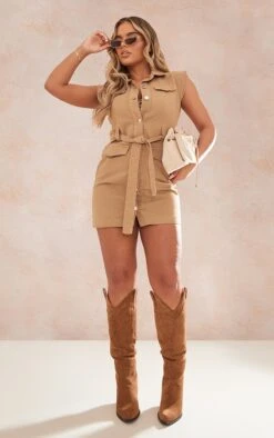 Robe Très Courte Style Utilitaire En Jean Camel -Pas Cher Tendance Charme Magasin 18eece57107192ca393c31a4b7651506384ba52e cnd5785 3