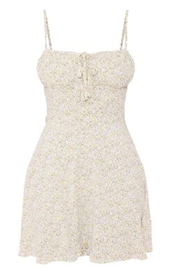 Robe Droite Orange Imprimé Petites Fleurs à Bretelles Et Devant Noué -Pas Cher Tendance Charme Magasin 19a7ada40afcd5bb4c5cb83ae806d5c974026427 cmw6471 6