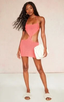 Mini Robe En Maille Tricot Corail à Torsade Sur La Taille -Pas Cher Tendance Charme Magasin 1d45e7c355423612fdcb926555d51cd3abe3ab9a cne6238 3