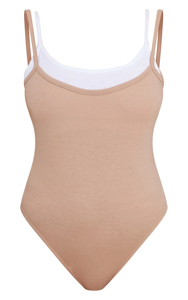 Body Café Au Lait à Doubles Bretelles 5 Body Café Au Lait à Doubles Bretelles – Image 5