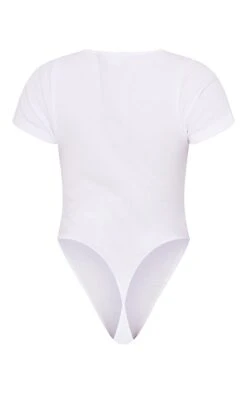 Body Basique Côtelé Blanc à Col En V -Pas Cher Tendance Charme Magasin 271ffb8fbd84abcd9291c721caf4e27c658f5a9f cmy1690 6