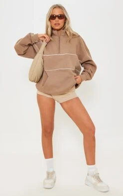 Logic Mini Short Côtelé Crêpé Gris Pierre