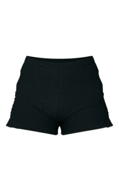 Mini Short En Jersey Texturé Noir à Ourlet Volanté -Pas Cher Tendance Charme Magasin 29e49bcfe39454728ad0f83dd97a81b22685ce2e cnd9961 6