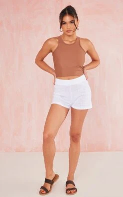 Mini Short Blanc En Maille Pointelle à Noeud -Pas Cher Tendance Charme Magasin 2bd70fc2e19f009892160b2df49e33fccbbf4f37 cnd9919 4