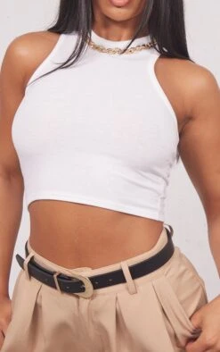 Crop Top Dos Nageur Basique Crème En Jersey -Pas Cher Tendance Charme Magasin 2ce9e438f6836294bbb63a4ba90a42d66f28962a cmu8207 4
