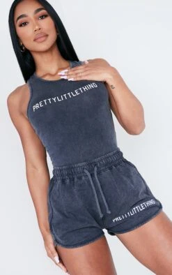 PRETTYLITTLETHING Body Délavé Gris Anthracite à Dos Nageur -Pas Cher Tendance Charme Magasin 2d02ecaecfd2d32d9f4c811976bcafa9f5cec7d8 cnd8301 4