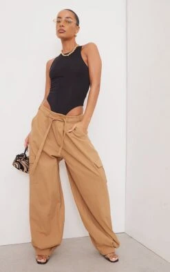 Body Basique Moulant Noir Ă Dos Nageur