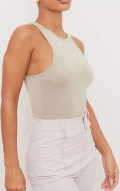 Body Basique Moulant Vert Sauge à Dos Nageur -Pas Cher Tendance Charme Magasin 3165450f32e93d5fe1c9ddf17f77fd13502b86a8 cmw5304 4