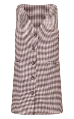 Robe Blazer Style Gilet Oversize Chocolat En Maille Sergée à Carreaux -Pas Cher Tendance Charme Magasin 31f5026403eeb90d5cdbeec548e9ebcbfd97fa97 cnb7162 5