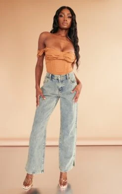 Body Corset Effet Lin Café Au Lait à Buste Drapé -Pas Cher Tendance Charme Magasin 3433dd1db5c2d8f7494fa7f8b4583ccf04afbb66 cnd3789 3