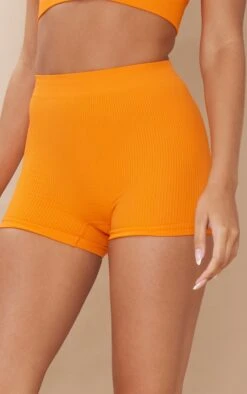 Mini Short Côtelé Orange Vif à Détail Contours -Pas Cher Tendance Charme Magasin 35cfd51cae510a871670d10f20fd12ffeccce405 cmy9285 5
