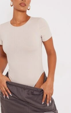 Body En Coton Gris Pierre à Manches Courtes -Pas Cher Tendance Charme Magasin 3ab93e44ae65dc712d1cca17f609d683557a3fae cna4346 4