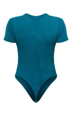 PRETTYLITTLETHING Body Bleu Sarcelle à Manches Courtes Et Slogan Imprimé -Pas Cher Tendance Charme Magasin 3d1cc0c621b54a86642406b65ce50f7966b858b9 CMT8534 6