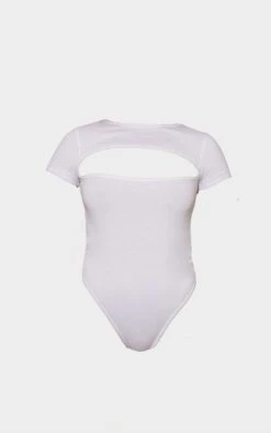 Body En Jersey Blanc Froncé Découpé à Manches Courtes -Pas Cher Tendance Charme Magasin 3e79d816eb4fe1609975f5019625f4d95e27eecf cnd0766 5