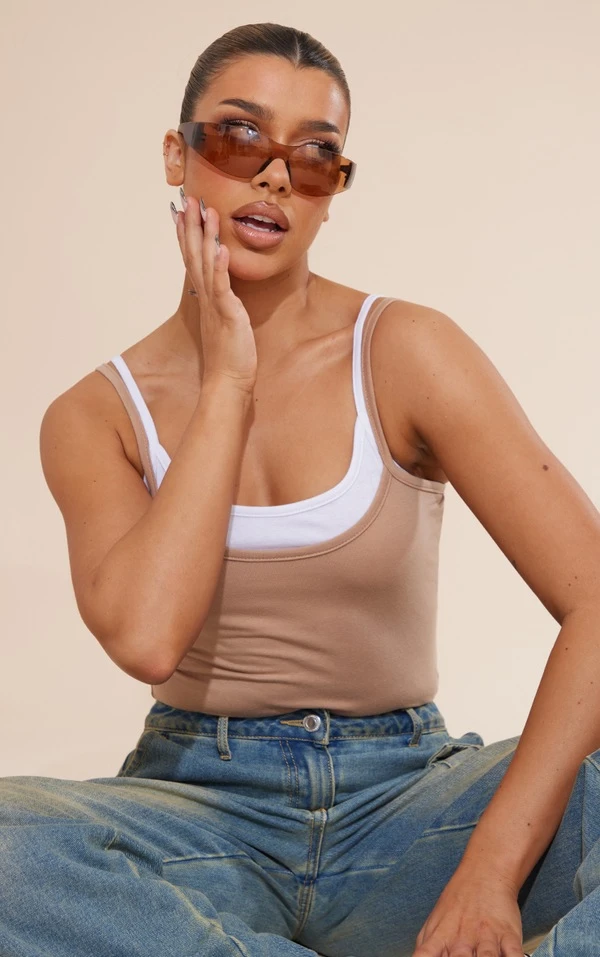 Body Café Au Lait à Doubles Bretelles 1 Body Café Au Lait à Doubles Bretelles