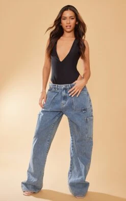 Body Moulant Noir Décolleté à Capuche -Pas Cher Tendance Charme Magasin 451706c6274e741e77b876a50f13349bd0c302b1 cnd8960 3