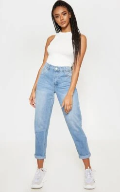 Débardeur Côtelé Blanc Sans Manches à Col Haut -Pas Cher Tendance Charme Magasin 48801b5de646de095bddeb897a9d72e9c0e1cc35 cmd2537 4