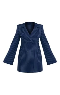 Robe Blazer Bleu Marine Froncée Et Découpée Dans Le Dos à Rayures Et Double Boutonnière 9 Robe Blazer Bleu Marine Froncée Et Découpée Dans Le Dos à Rayures Et Double Boutonnière -Pas Cher Tendance Charme Magasin 48f6123409805a8f1202b8aa28c8f9829096ceb9 cnb7400 5
