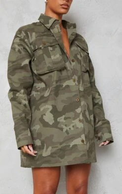 Robe Chemise Oversize Style Cargo Camouflage Multicolore à Poches -Pas Cher Tendance Charme Magasin 49c9108947ef70fc5dc6426fe4338a18e4c4ade2 cmz6988 5