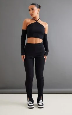 Top Dos Nu Côtelé Noir à épaules Dénudées -Pas Cher Tendance Charme Magasin 49edef0aa329a86ee8db5c7d21988e375e73a23a cnc4416 3