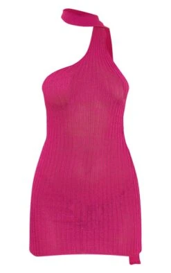Mini Robe En Maille Tricot Fine Rose à Détail écharpe -Pas Cher Tendance Charme Magasin 4c5a5e440cc3fdd0b1432ef5aa14525a96bac401 cne6262 5