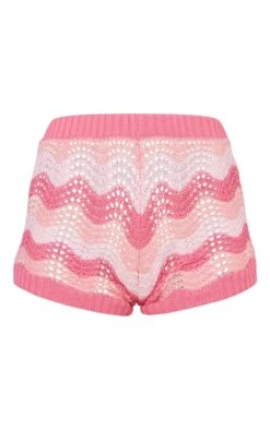 Boxer En Maille Tricot Crochetée Rose Effet Vague -Pas Cher Tendance Charme Magasin 4d77d400ee49470dc5e28117a23557481ad6a5a9 cnc6502 6