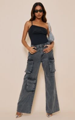 Body Moulant Noir à Détail Contours Et Bretelle Asymétrique -Pas Cher Tendance Charme Magasin 4f245c90866daad5f34485dc6243ac7b6c6b21bd cnd3808 3