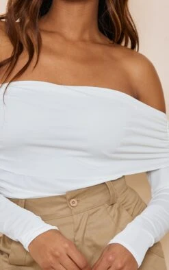 Top Moulant Blanc Froncé à Manches Longues Et Col Bardot 8 Top Moulant Blanc Froncé à Manches Longues Et Col Bardot -Pas Cher Tendance Charme Magasin 511b2eec719a2f528d171ef3244570aa7e080a41 cnd1658 4