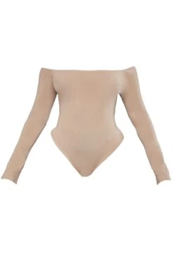 Body En Jersey Doux Taupe à Col Bardot -Pas Cher Tendance Charme Magasin 535068b4db30306f6faf8a52deb288a37644b81c cnc5516 5