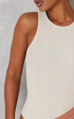 Body Basique Côtelé Gris Pierre à Dos Nageur -Pas Cher Tendance Charme Magasin 54666ff7cc260224f24e11892532057395d1530d cmy3868 4