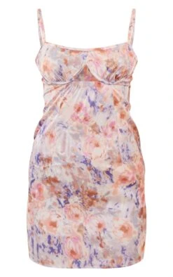 Robe Droite Rose Imprimé Abtrait à Buste Découpé Et Armatures -Pas Cher Tendance Charme Magasin 5761dd7f440bb4252748e727160075f6f408dd35 cnd4283 5