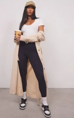 Body Côtelé Brossé Blanc à Manches Courtes Et Col En V