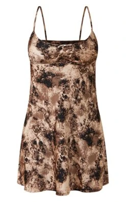 Robe Droite Moulante Marron Imprimé Abstrait à Bretelles Et Détail Dans Le Dos 9 Robe Droite Moulante Marron Imprimé Abstrait à Bretelles Et Détail Dans Le Dos -Pas Cher Tendance Charme Magasin 5e56eaf1eb5b70da4b7889fc15c1a9776330cd3e cnd4035 5