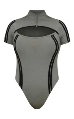 Body Découpé Kaki à Manches Courtes Et Détail Bandes 9 Body Découpé Kaki à Manches Courtes Et Détail Bandes -Pas Cher Tendance Charme Magasin 60424dda40d9117a633f9474055dd5ed6d43e11b cnd0859 6