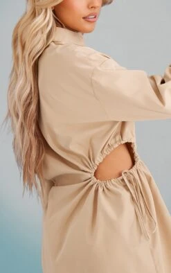 Robe Chemise Gris Pierre à Taille Froncée Et Découpée -Pas Cher Tendance Charme Magasin 6746b5cd2ddd42277a5547ec096a1cdfaa8cf2a2 cnd4384 4