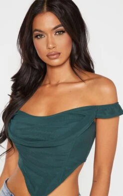 Corset En Mesh Vert Sapin à Col Bardot 9 Corset En Mesh Vert Sapin à Col Bardot -Pas Cher Tendance Charme Magasin 6a481a26ca9b98e1e8d3f84dc887cd4a2ac08aaa cmc7624 5