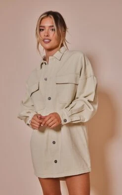 Robe Chemise Oversize En Jean Beige -Pas Cher Tendance Charme Magasin 729f38bfefde3676874264bc89b02730ed86c23a cnb8470 3