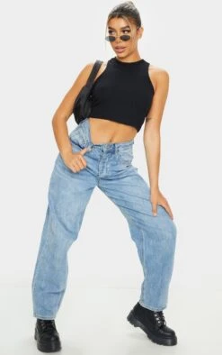 Débardeur Court Basique Noir Côtelé -Pas Cher Tendance Charme Magasin 793c3c639c0f7a6c3200783a8d747a420f0ba61c CML5183 3