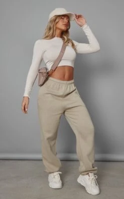 Crop Top En Coton Gris Pierre à Ourlet Légèrement Volanté Et Manches Longues -Pas Cher Tendance Charme Magasin 7ab7d43575b58f9b20b9db7a83c1f0d06b6096cf cnc9097 3