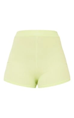 Logic Mini Short Vert Citron Clair Crêpé Et Côtelé -Pas Cher Tendance Charme Magasin 7c5eff67d5aced5fe0f56a706a5998992defee04 cne7651 6