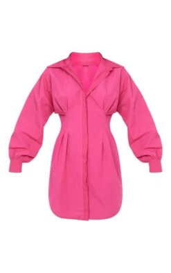 Robe Chemise Ajustée Rose Vif à Manches Longues -Pas Cher Tendance Charme Magasin 8076464f93d8538f7a8c663b86a9dbec2b40f320 cne1922 5
