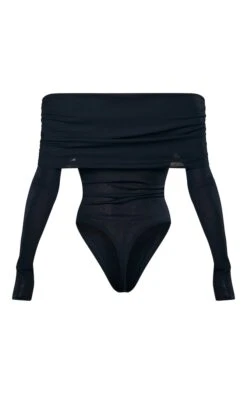 Body Noir Froncé Texturé Transparent Très Replié à Col Bardot 11 Body Noir Froncé Texturé Transparent Très Replié à Col Bardot -Pas Cher Tendance Charme Magasin 82df9d85c5dfd6248dafee7e1cd63e913ce0cda4 cnd8062 6